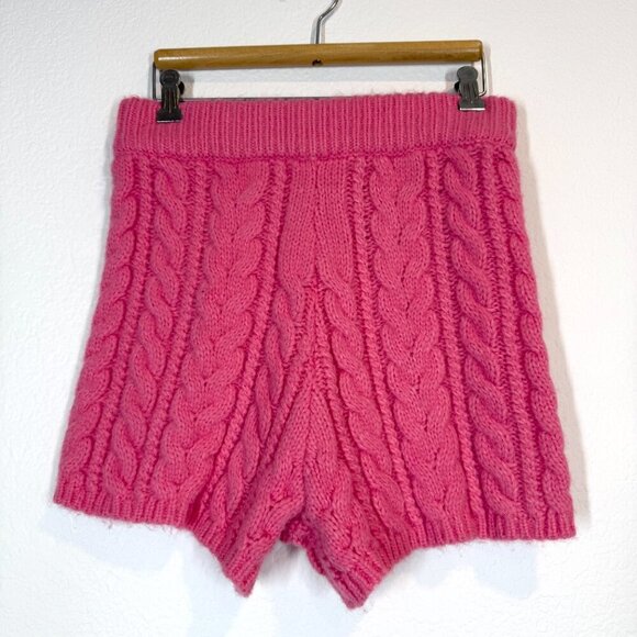 Daily Drills Sweater Pink Shorts Cheeks Cable Knit XS Small - Picture 7 of 7